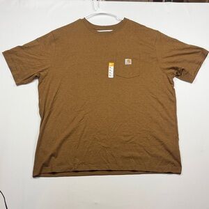 Carhartt Men's Short Sleeve Brown Tee 2XL New With Tags!
